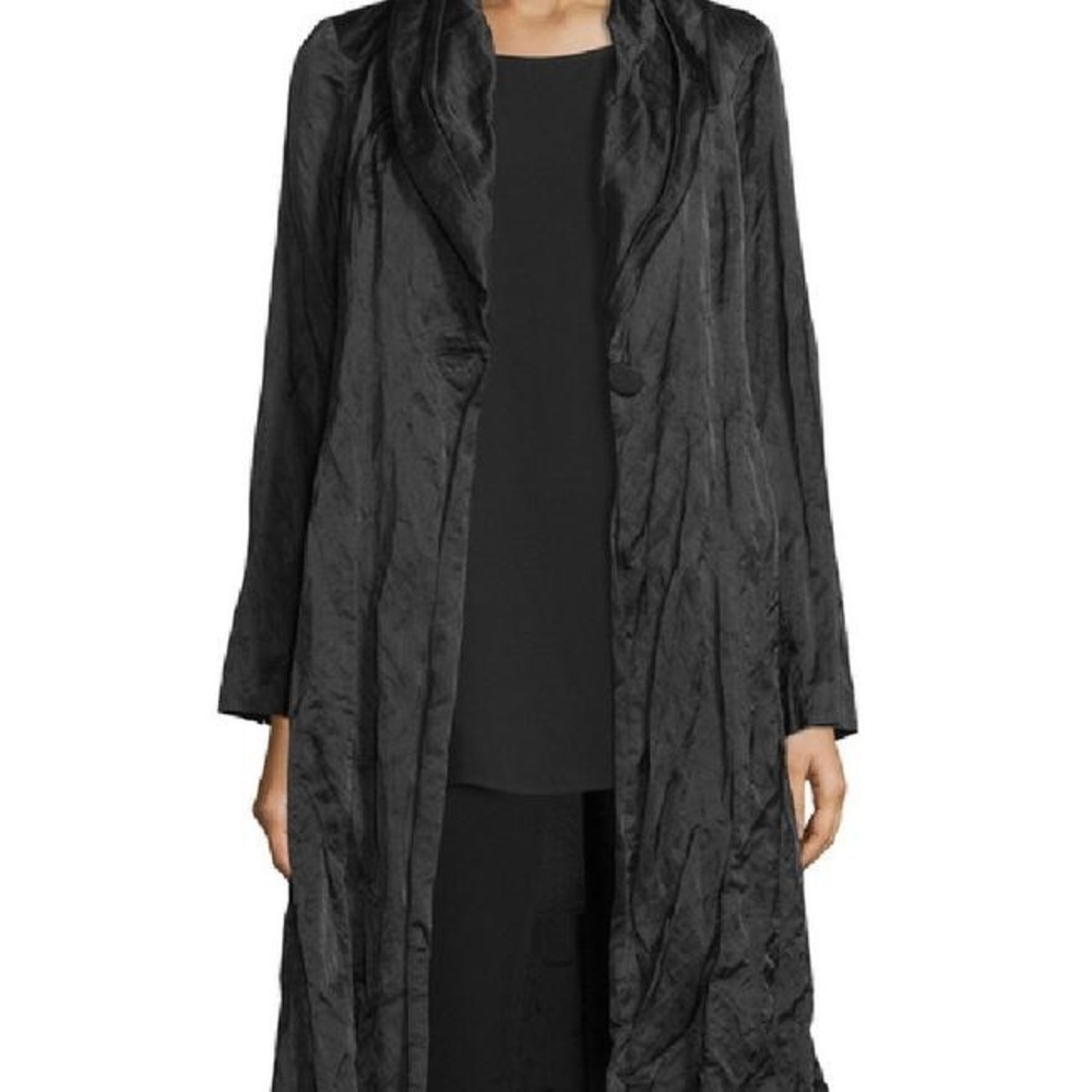 Eileen Fisher satin coat